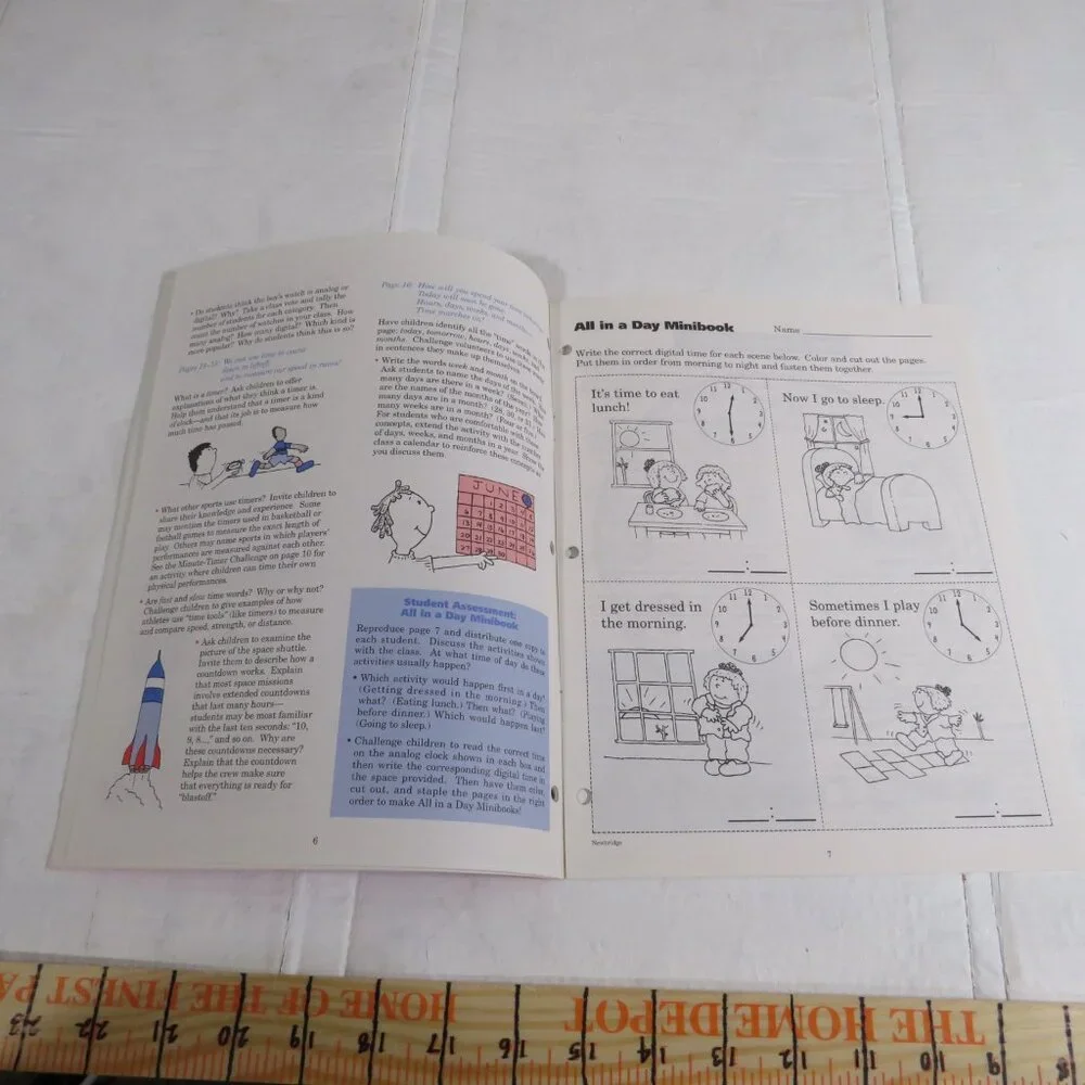 It’s Time BIG BOOK (almost 2 feet tall) with teacher pages CLASSROOM SIZE